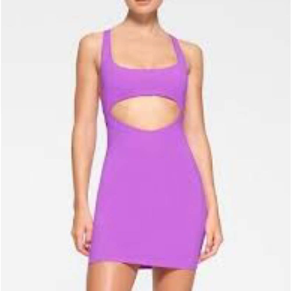 Swim cut out tank dress